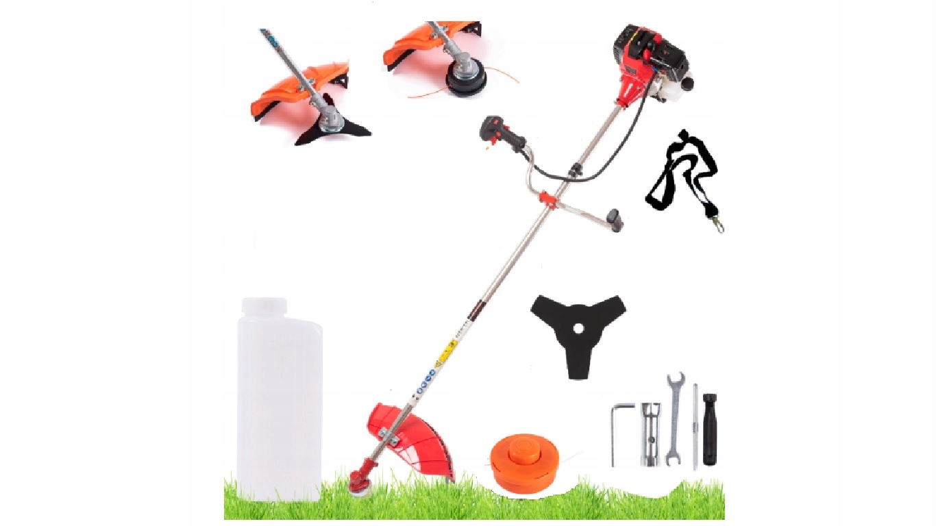 NAJVÝKONNEJŠIE TURBO BENZÍNOVÉ KEFOVÉ MASLO 6,1 HP, STRIMMER, TRÁVNIK, SADA OLEJOV